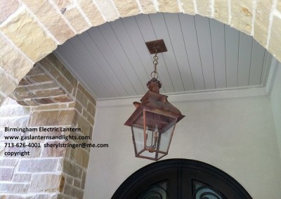 Hanging Copper Gas Light