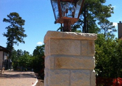Column Mount Gas Lantern