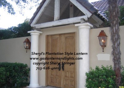 Sheryl's Plantation Gas Lantern with Bottom Finial