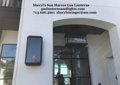 Contemporary San Marcos Gas Lanterns